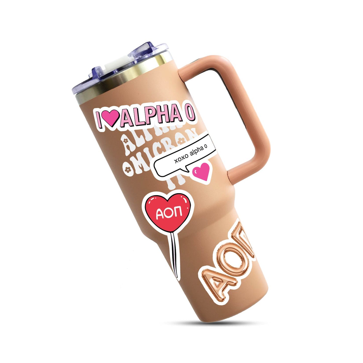 Alpha Omicron Pi- Sticker Sheet- Love Theme