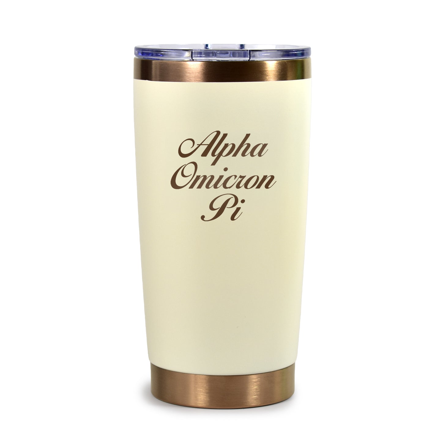 Alpha Omicron Pi 20 oz. Insulated Tumbler with Sorority Name