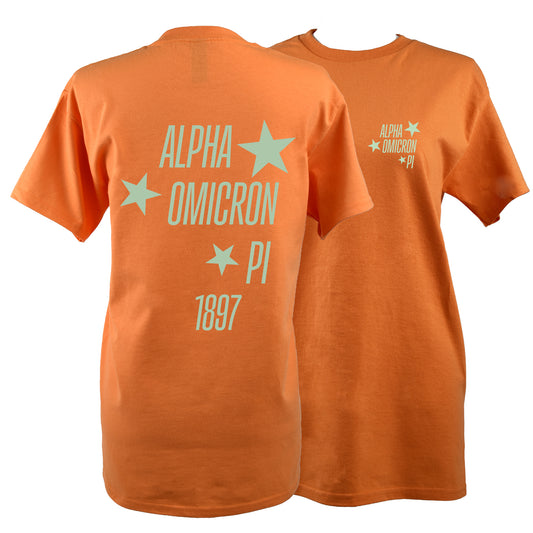 Alpha Omicron Pi T-Shirt- The Swifties Showgirl Design