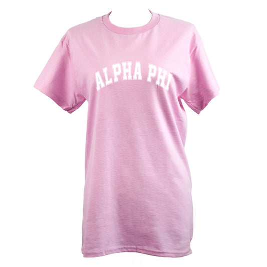 Alpha Phi Sorority T-Shirt- Varsity Design