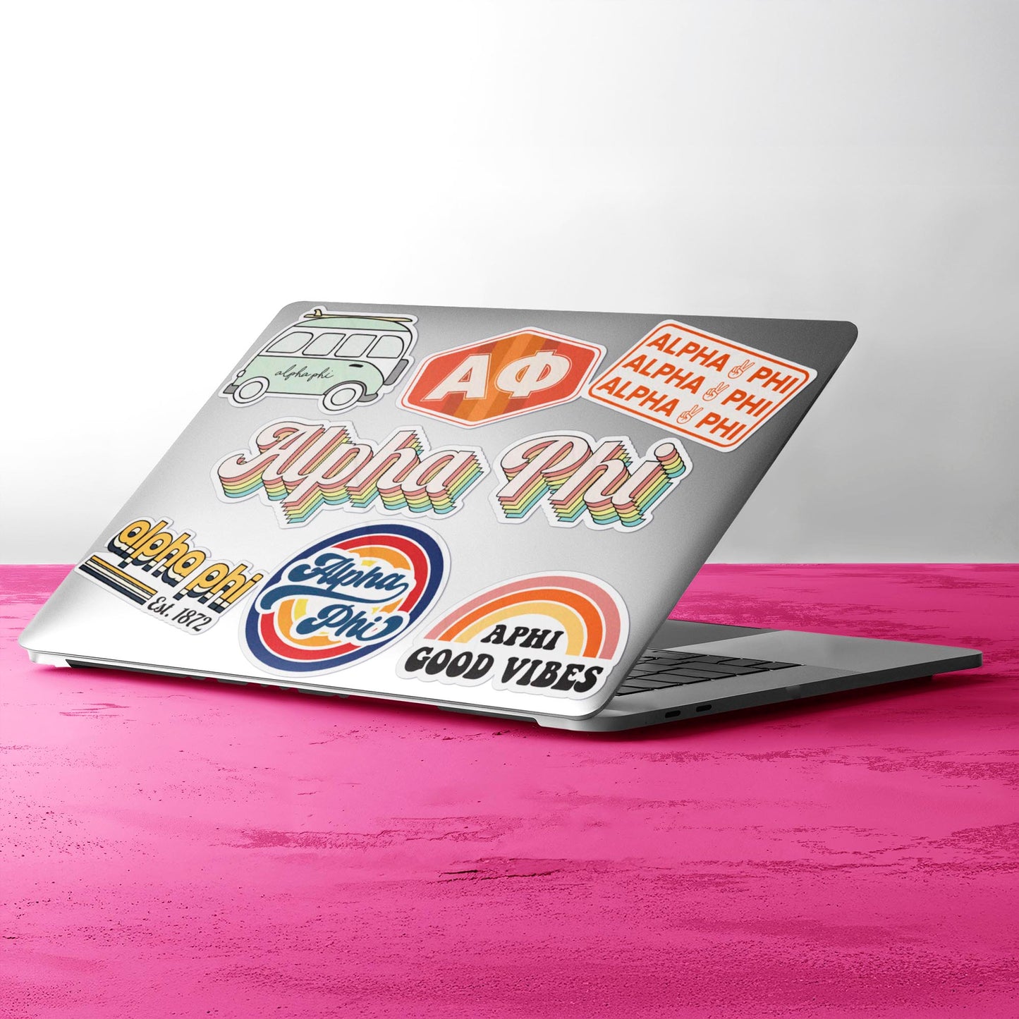Alpha Phi <br> Retro Sticker Sheet
