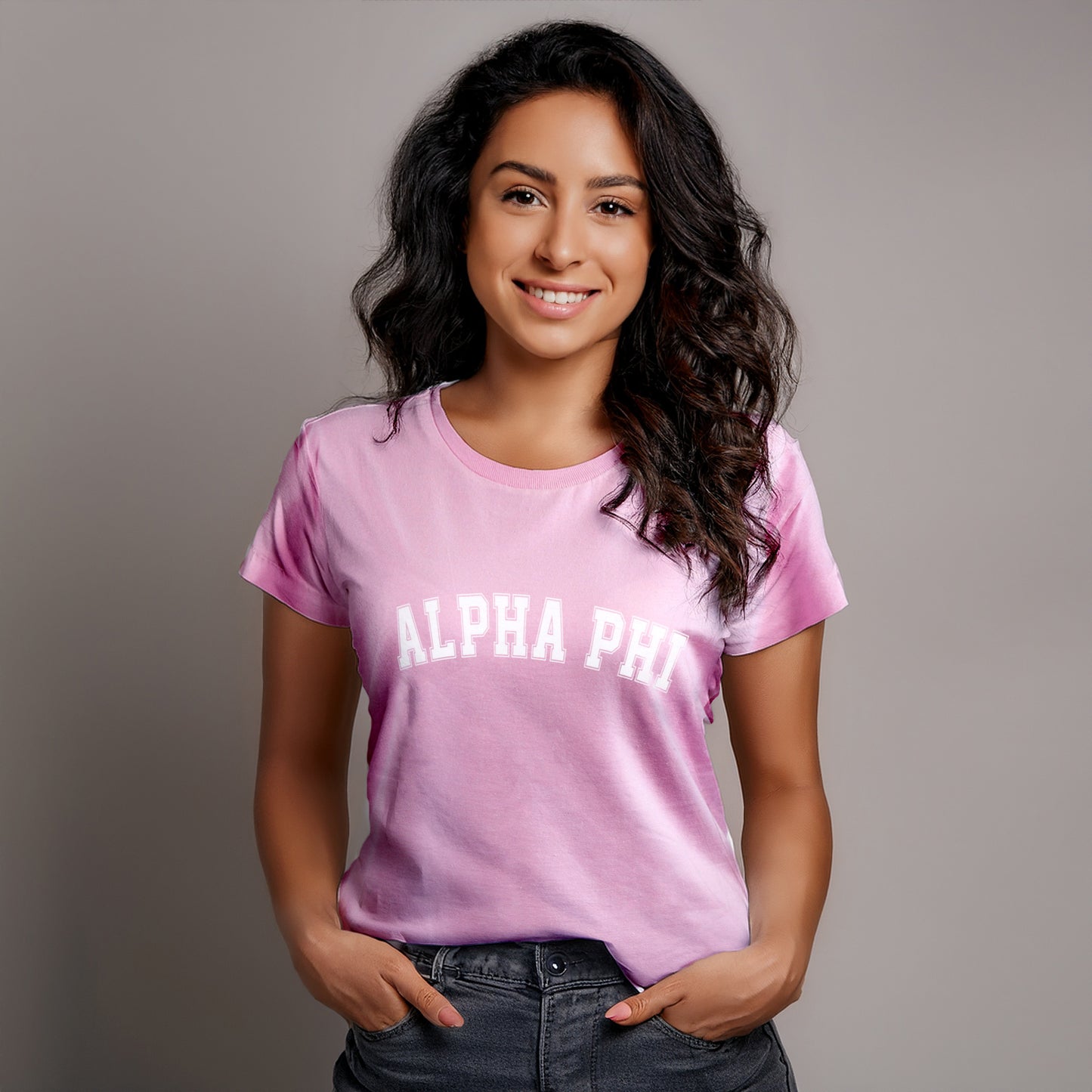 Alpha Phi Sorority T-Shirt- Varsity Design
