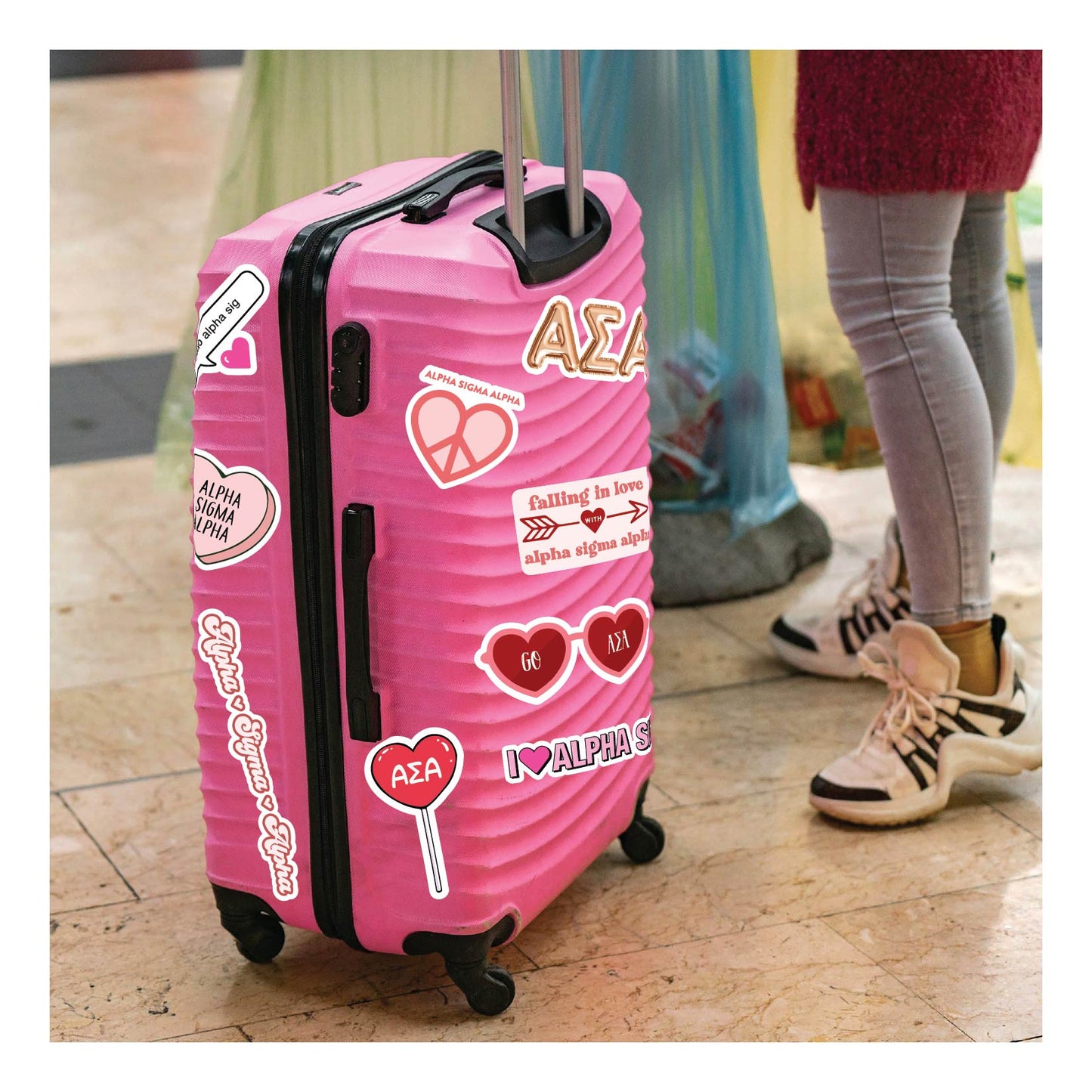 Alpha Sigma Alpha- Sticker Sheet- Love Theme