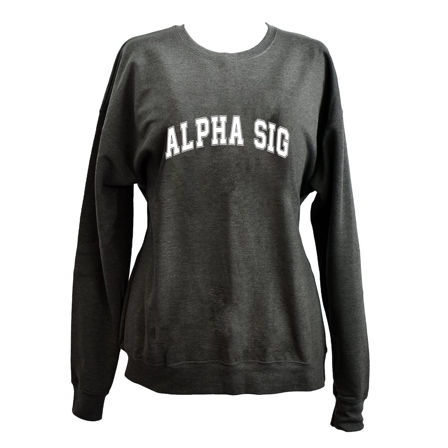 Alpha Sigma Alpha Sweatshirt- Crewneck Varsity Letters Design