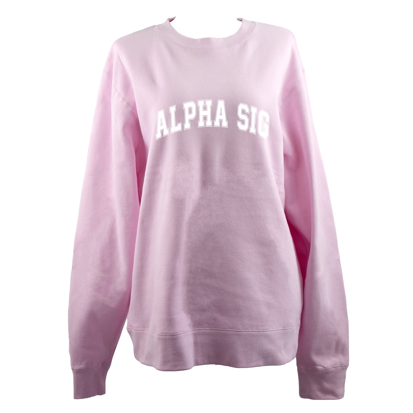 Alpha Sigma Alpha Sweatshirt- Crewneck Varsity Letters Design
