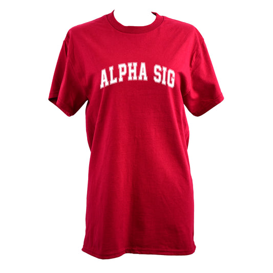 Alpha Sigma Alpha Sorority T-Shirt- Varsity Design