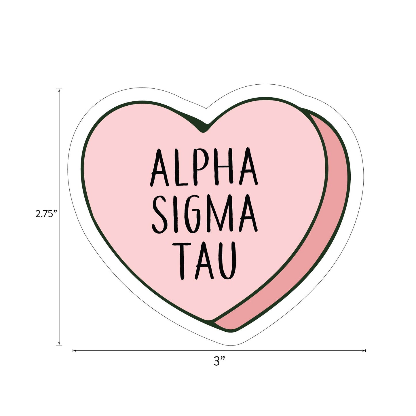 Alpha Sigma Tau- Sticker Sheet- Love Theme