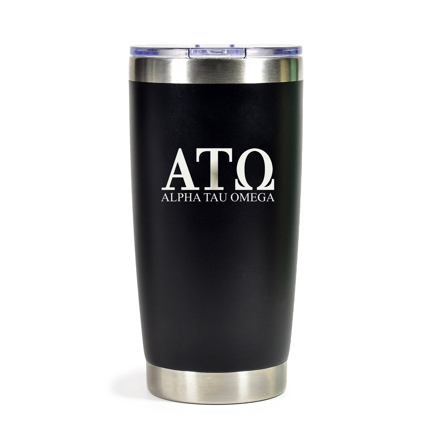 Alpha Tau Omega 20 oz. Insulated Tumbler with Greek Letters