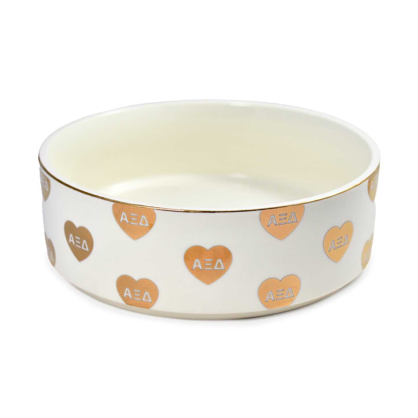 Alpha Xi Delta Pet Bowl- 6" Ceramic Bowl For Dogs and Cats