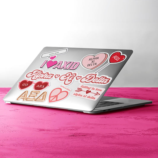 Alpha Xi Delta- Sticker Sheet- Love Theme