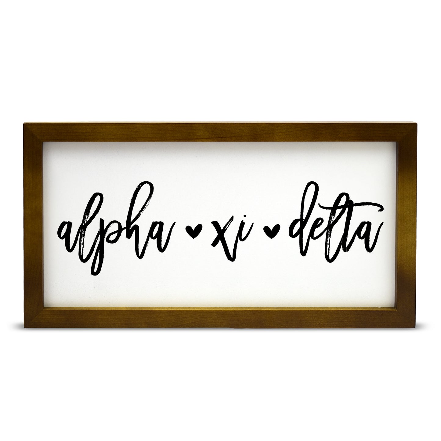 Alpha Xi Delta Script Wooden Sign