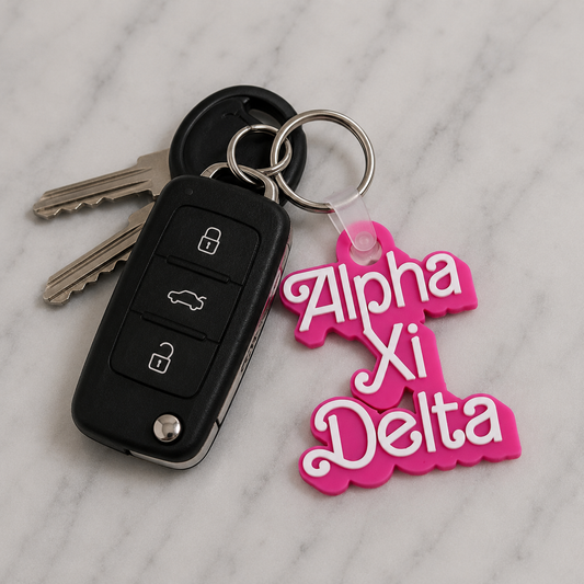 Alpha Xi Delta Retro Dolly Keychain