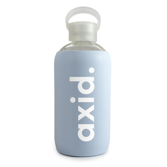 Alpha Xi Delta Glass Water Bottle with Silicone Sleeve