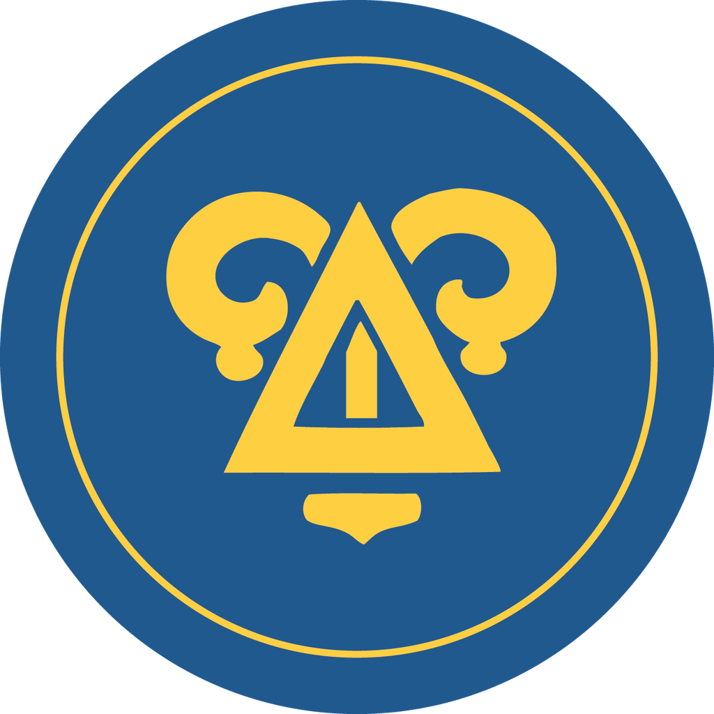 Delta Upsilon Fraternity Car Decal Sticker- Full Color Circle Logo