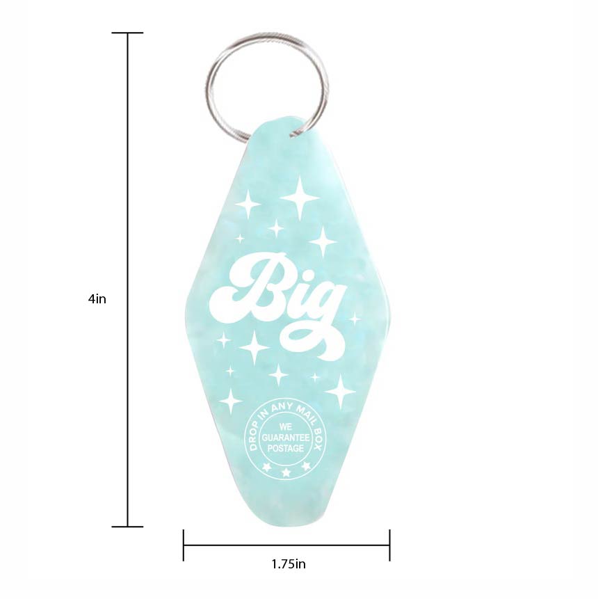 Big - Vintage Motel Keychain - Blue