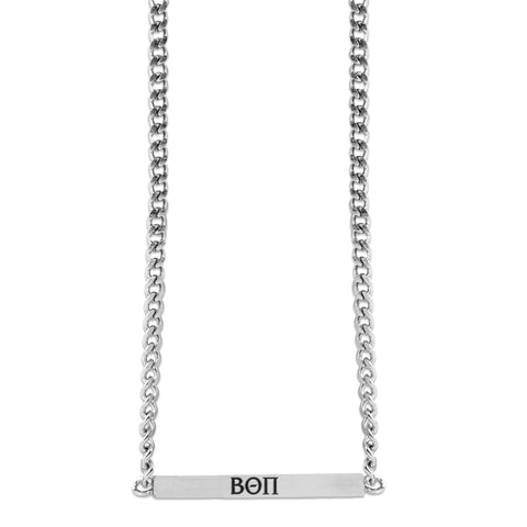 Beta Theta Pi Fraternity Necklace- Greek Letters Pendant