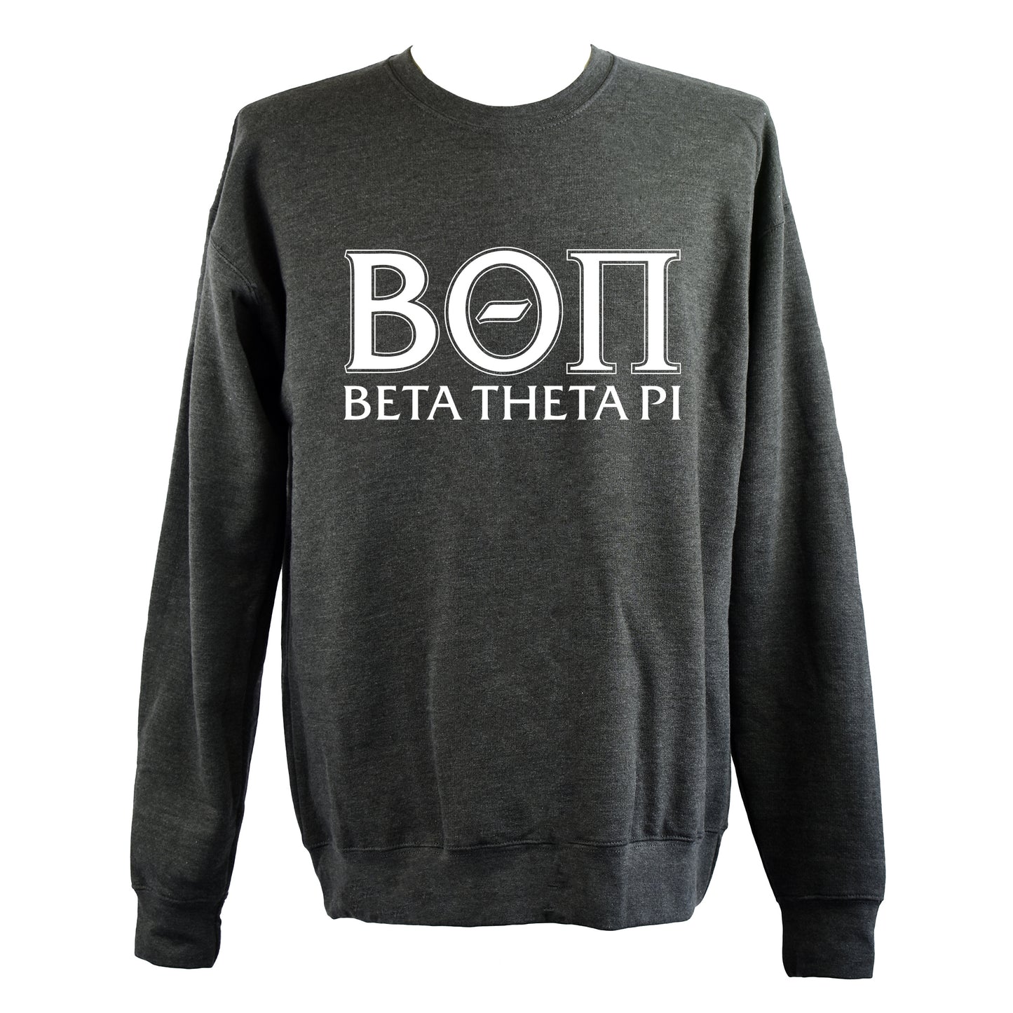Beta Theta Pi Sweatshirt- Crewneck Fraternity Varsity Letters Design