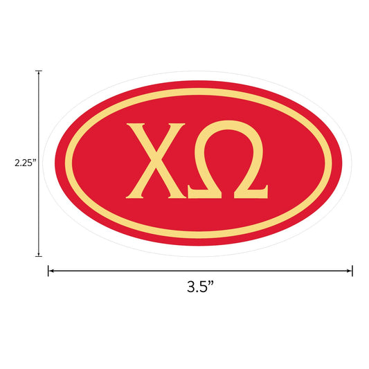 Chi Omega Sorority Sticker Sheet- Brand Focus