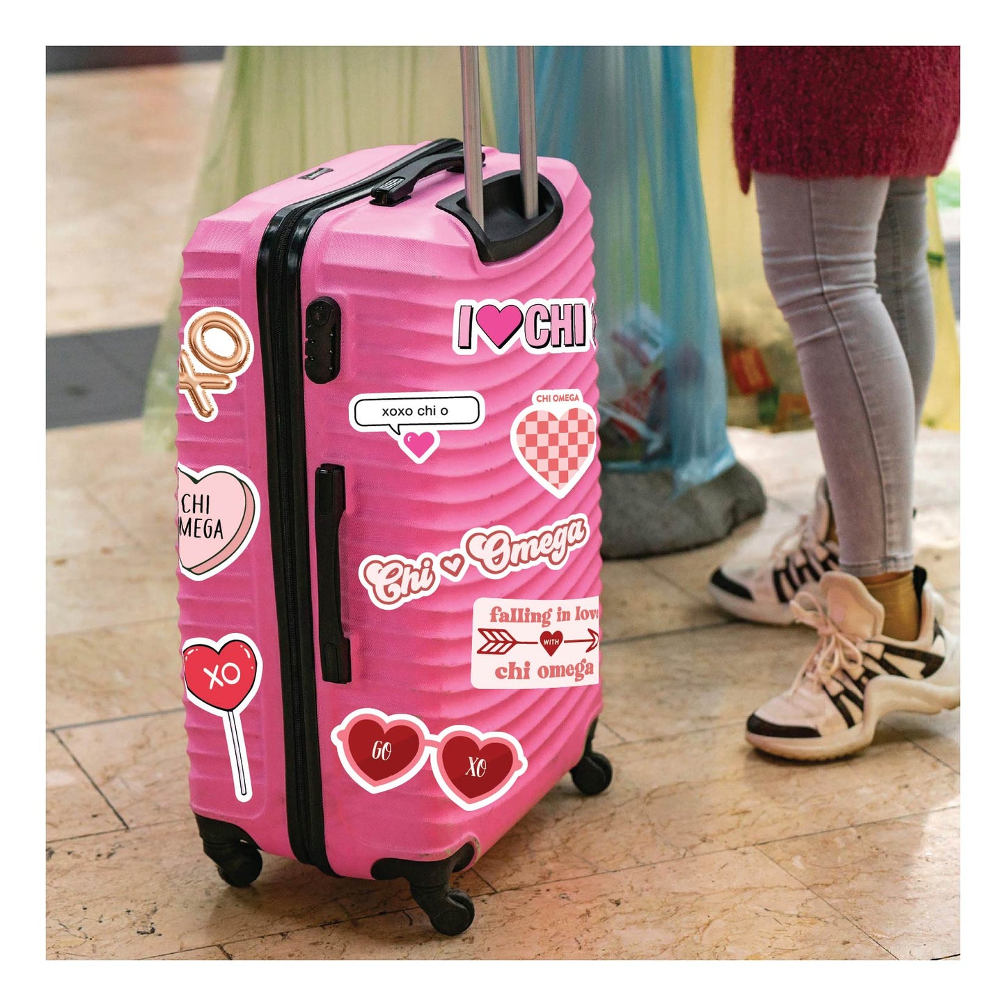 Chi Omega- Sticker Sheet- Love Theme