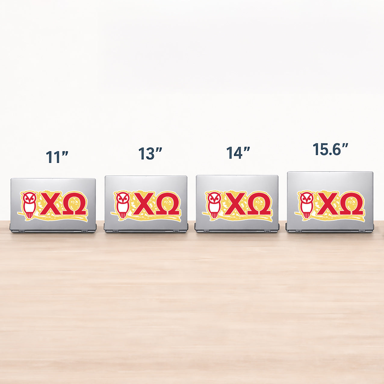 Chi Omega Laptop Jumbo Sticker/Decal