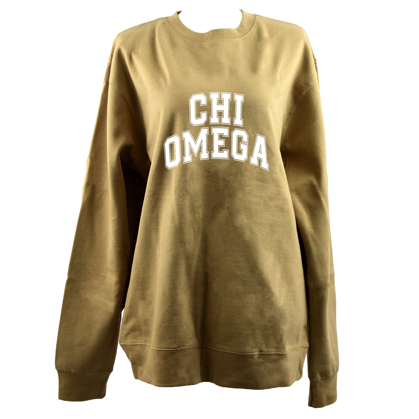 Chi Omega Sweatshirt- Crewneck Varsity Letters Design