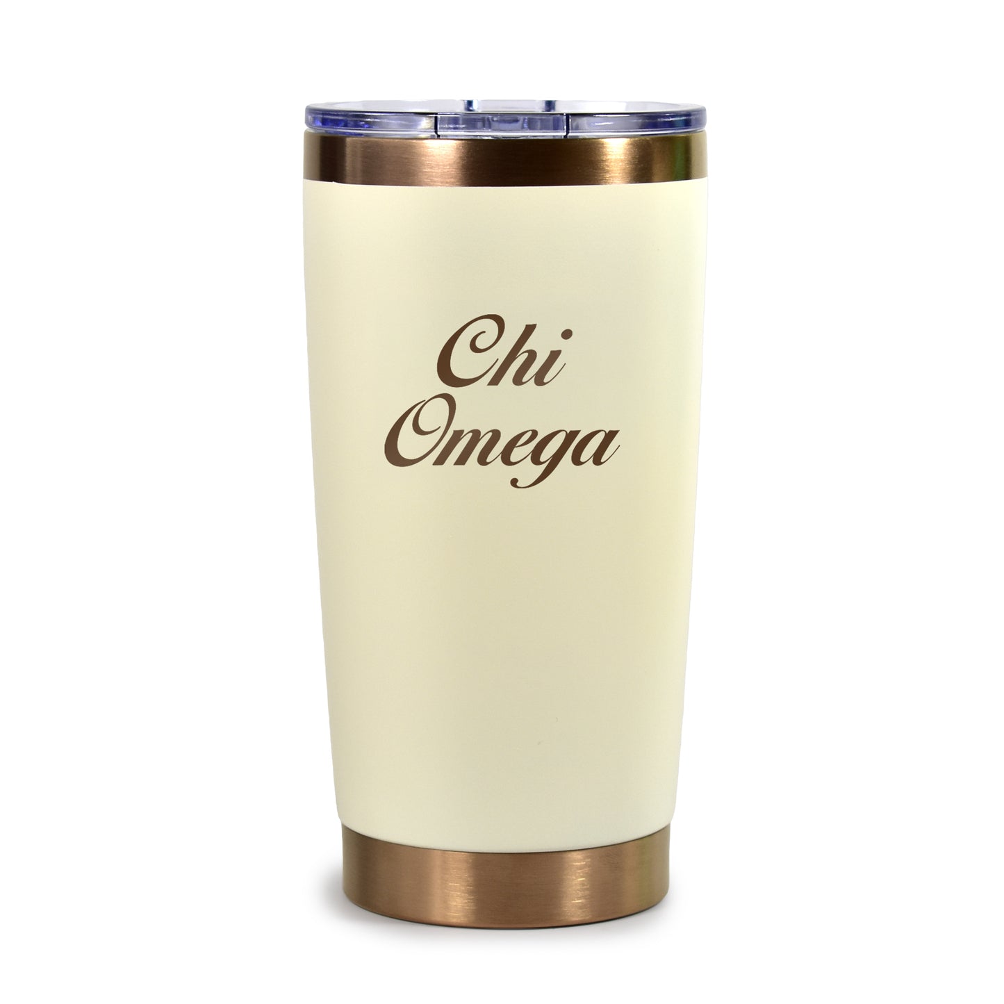 Chi Omega 20 oz. Insulated Tumbler with Sorority Name