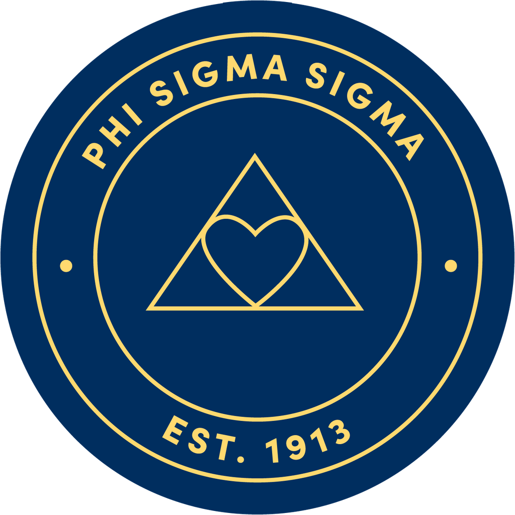 Phi Sigma Sigma Sorority Car Decal Sticker- Full Color Circle Logo