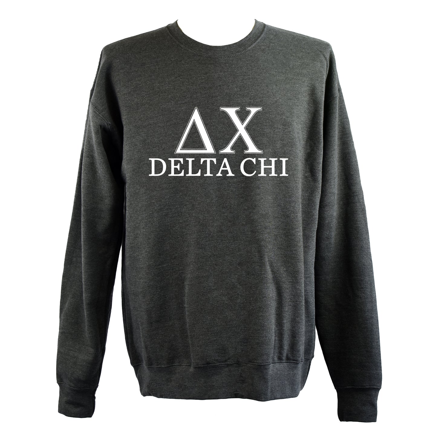 Delta Chi Sweatshirt- Crewneck Fraternity Varsity Letters Design