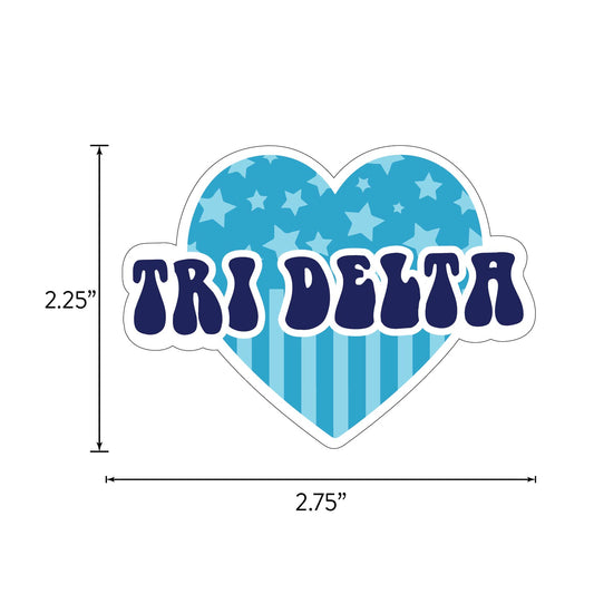 Delta Delta Delta Girl Power Sticker Sheet