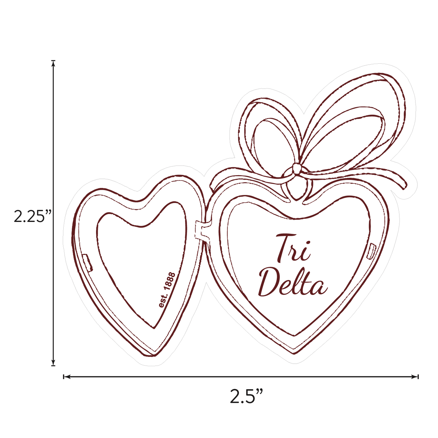 Delta Delta Delta Sticker Sheet- Teddy Bears and Sisterhood Love Theme
