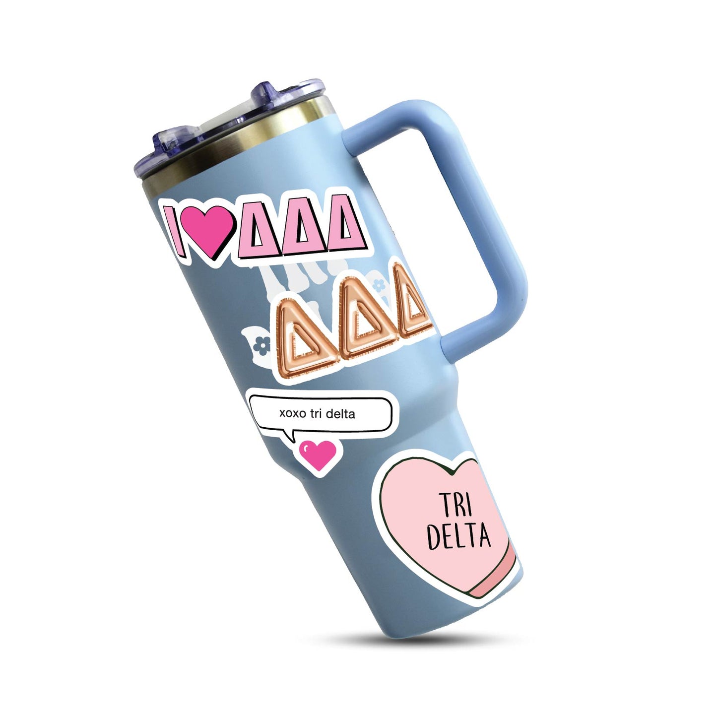 Delta Delta Delta- Sticker Sheet- Love Theme