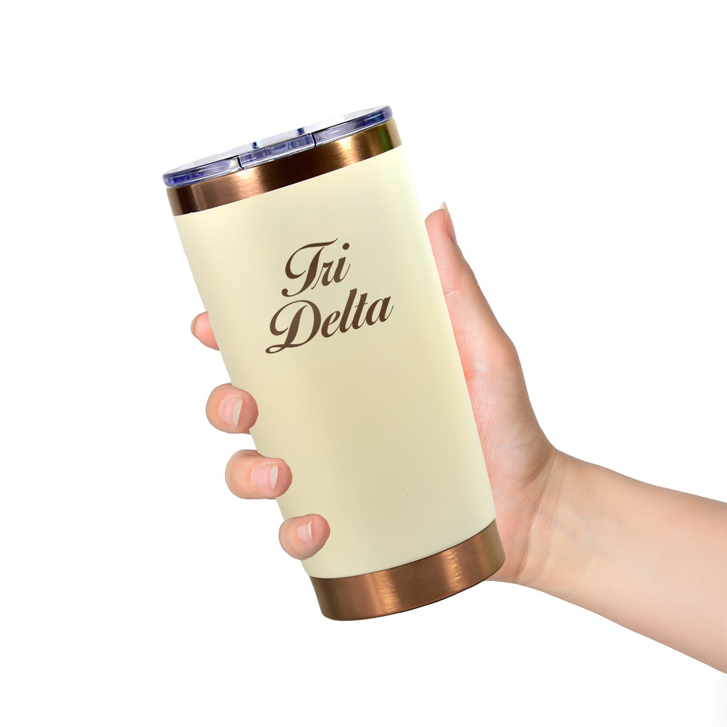 Delta Delta Delta 20 oz. Insulated Tumbler with Sorority Name