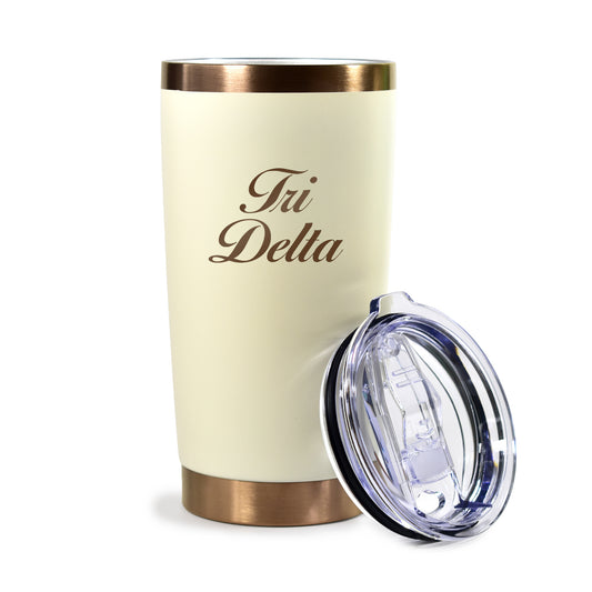 Delta Delta Delta 20 oz. Insulated Tumbler with Sorority Name