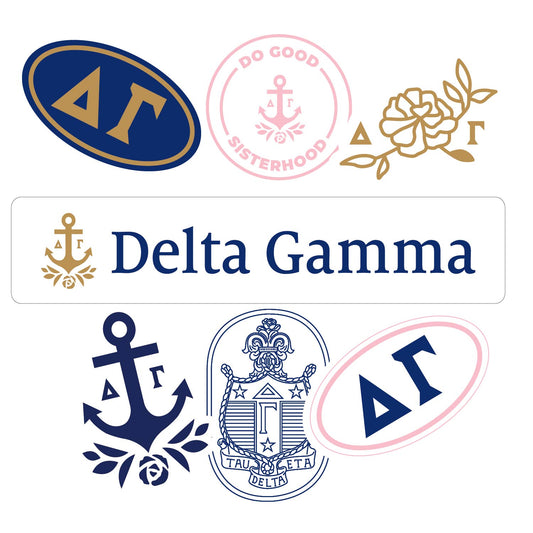 Delta Gamma Sorority Sticker Sheet- Brand Focus
