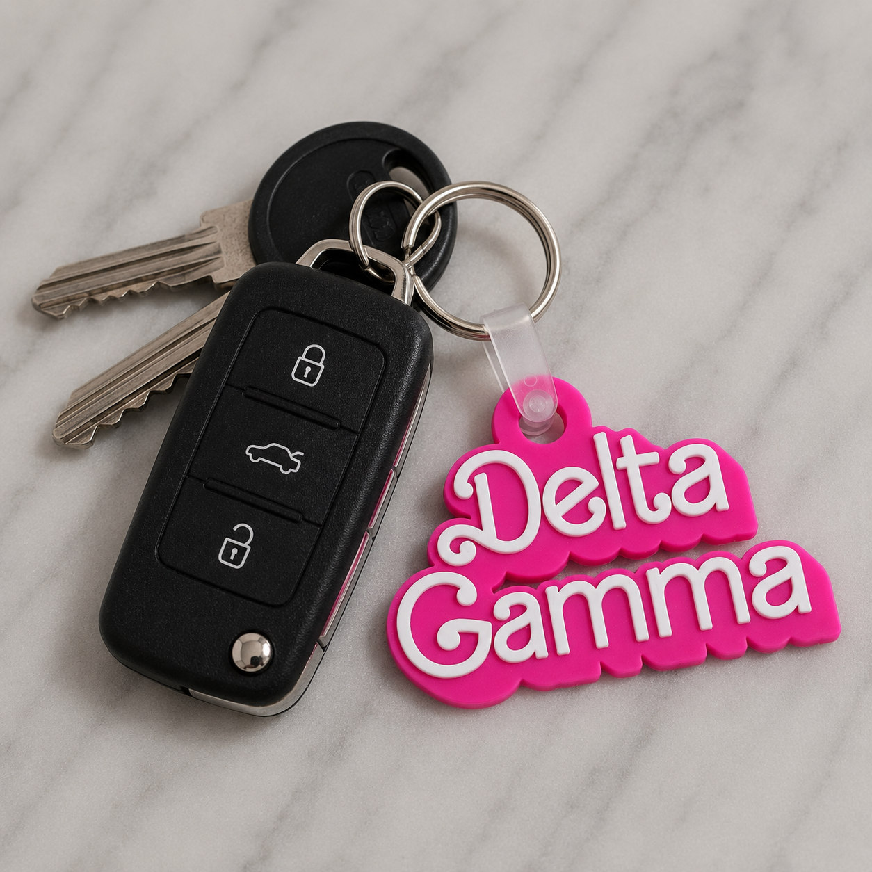 Delta Gamma Retro Dolly Keychain