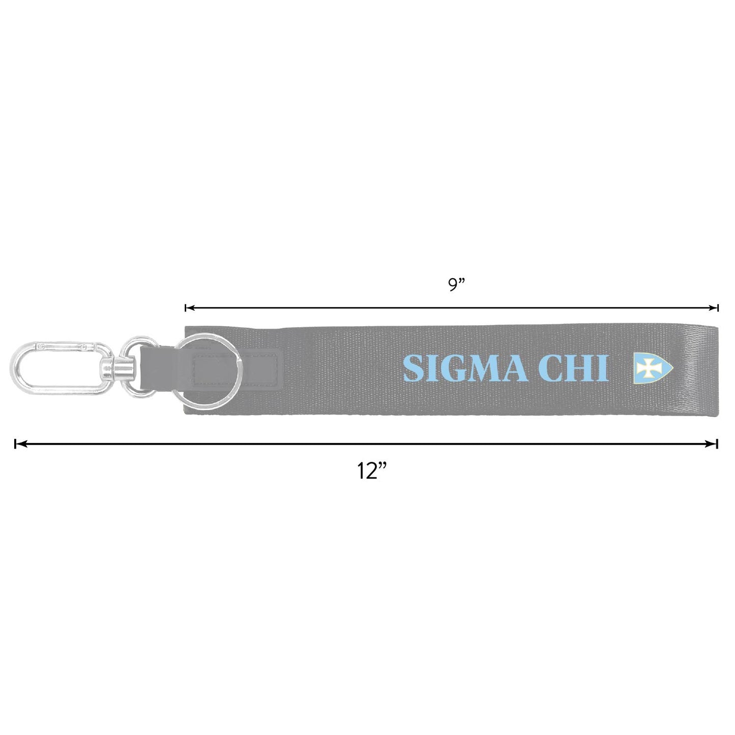 Delta Upsilon Fraternity Keychain- Hands-Free Lanyard Style