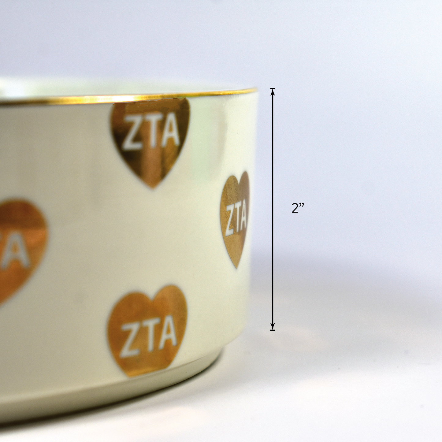 Alpha Gamma Delta Pet Bowl- 6" Ceramic Bowl For Dogs and Cats