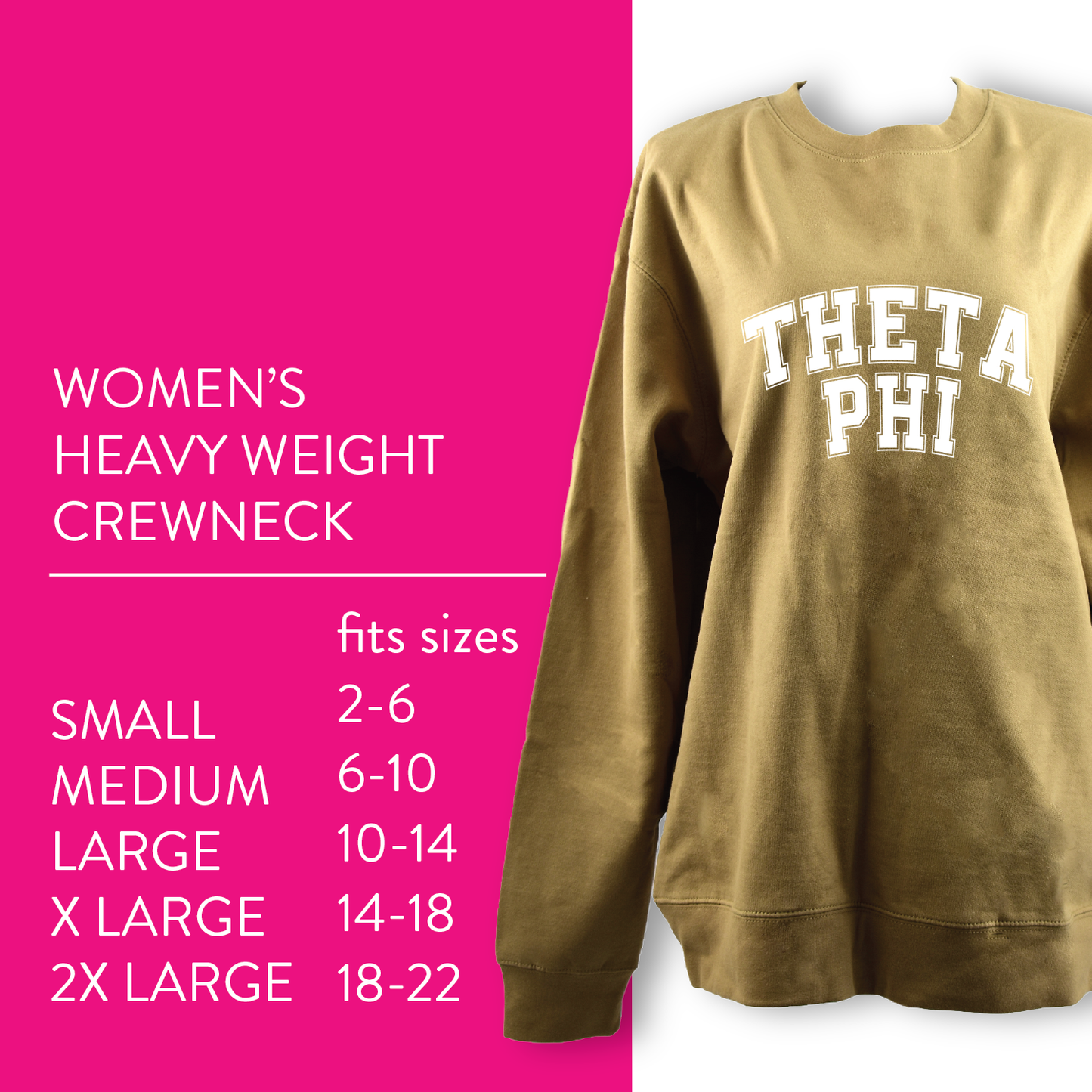 Phi Sigma Sigma Sweatshirt- Crewneck Varsity Letters Design
