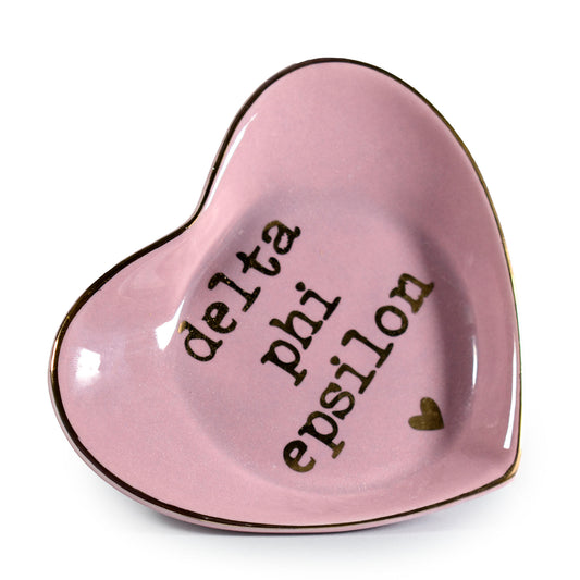 Delta Phi Epsilon Ceramic Ring Dish