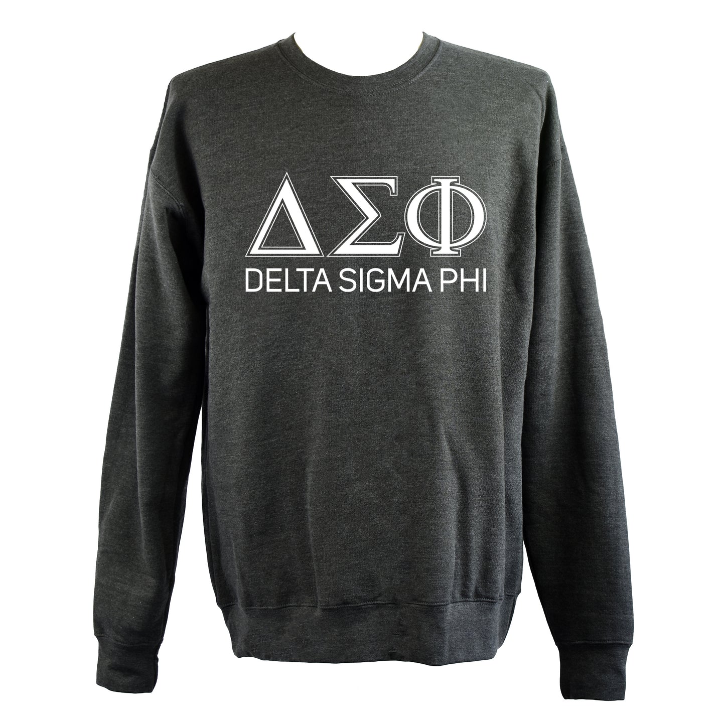 Delta Sigma Phi Sweatshirt- Crewneck Fraternity Varsity Letters Design