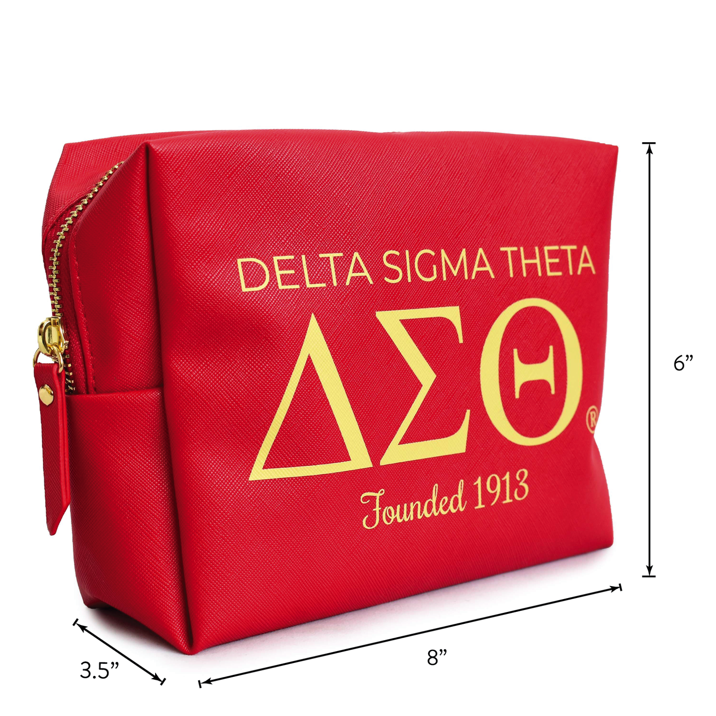 Delta Sigma Theta Makeup Bag- Brand Focus Design
