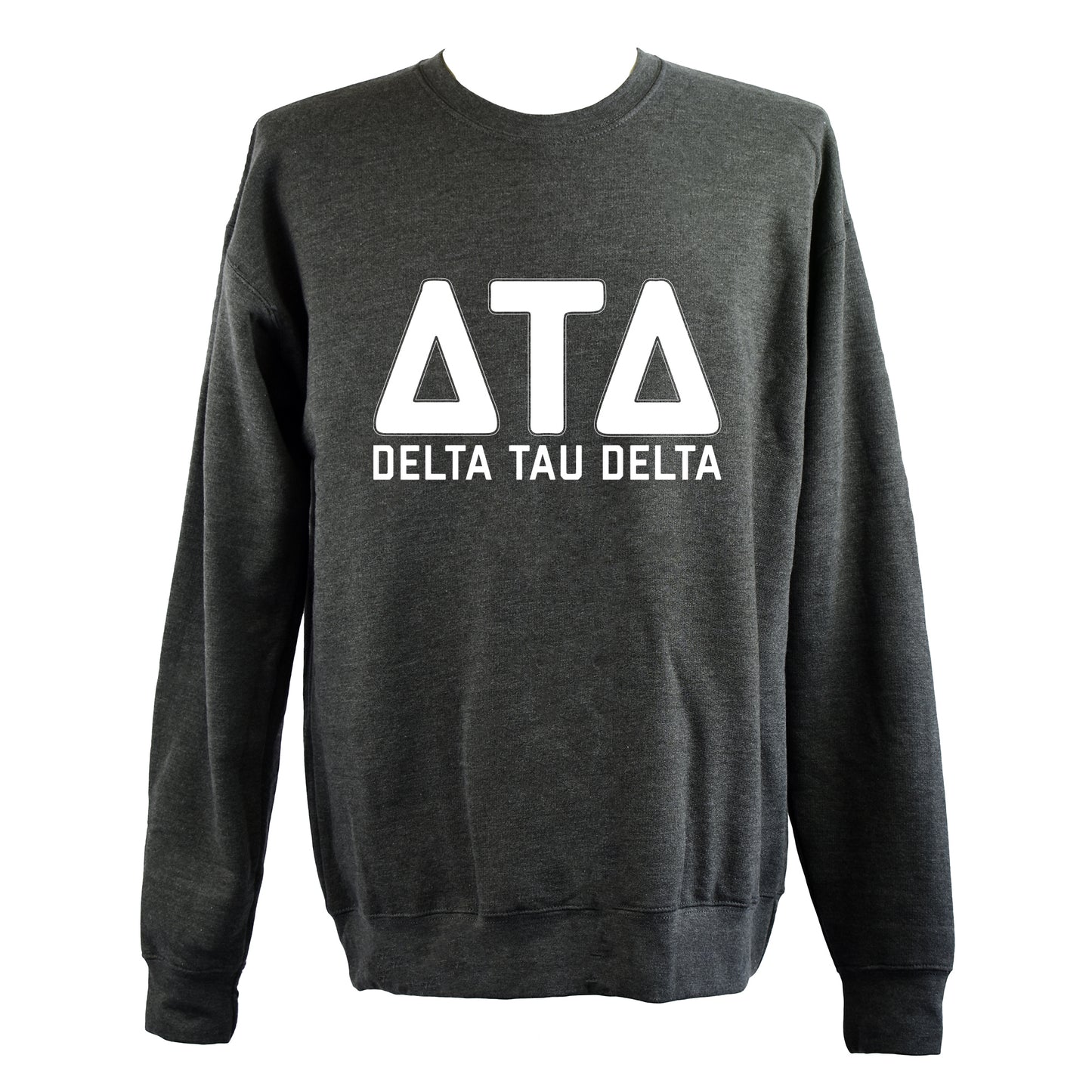 Delta Tau Delta Sweatshirt- Crewneck Fraternity Varsity Letters Design