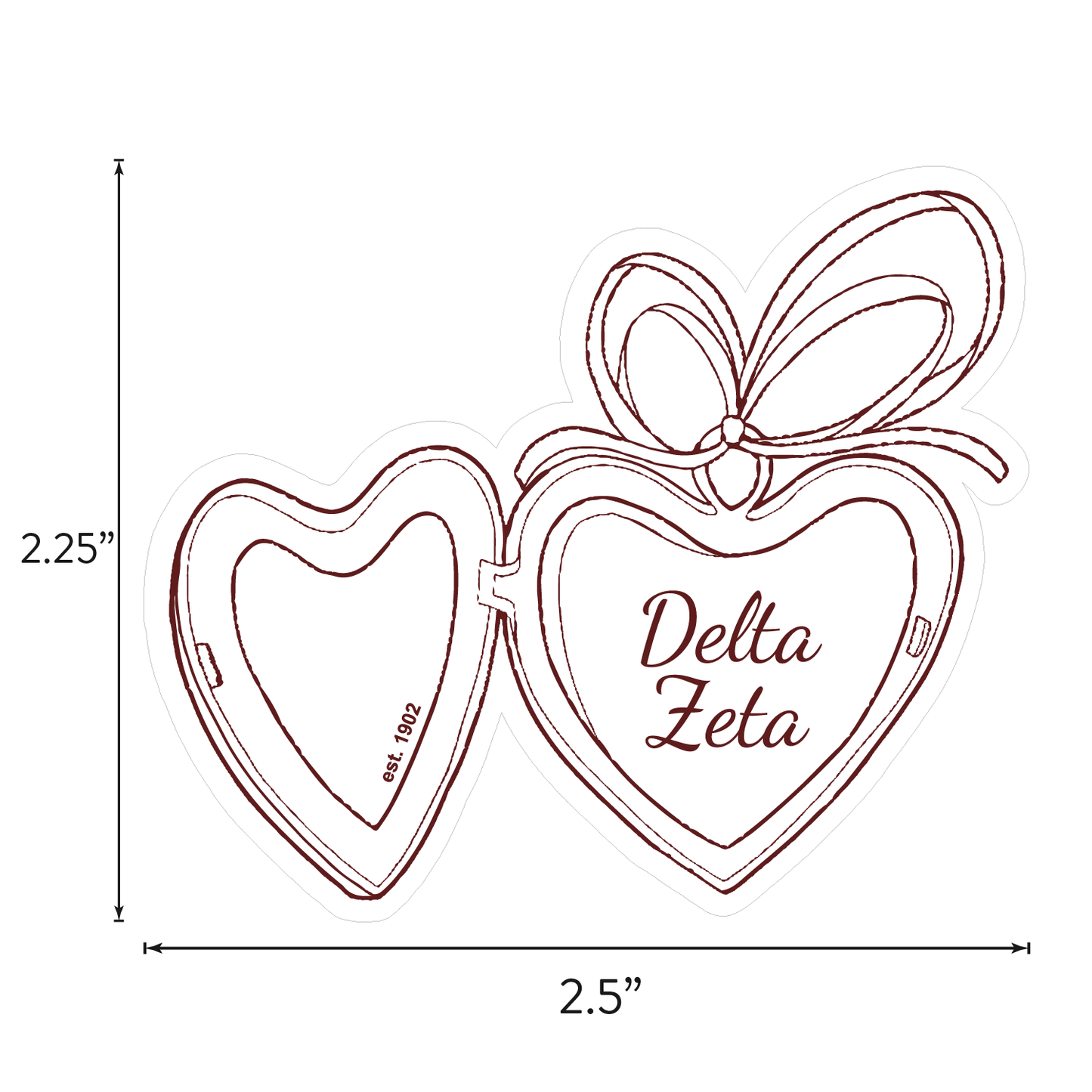 Delta Zeta Sticker Sheet- Teddy Bears and Sisterhood Love Theme