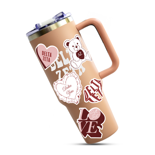 Delta Zeta Sticker Sheet- Teddy Bears and Sisterhood Love Theme