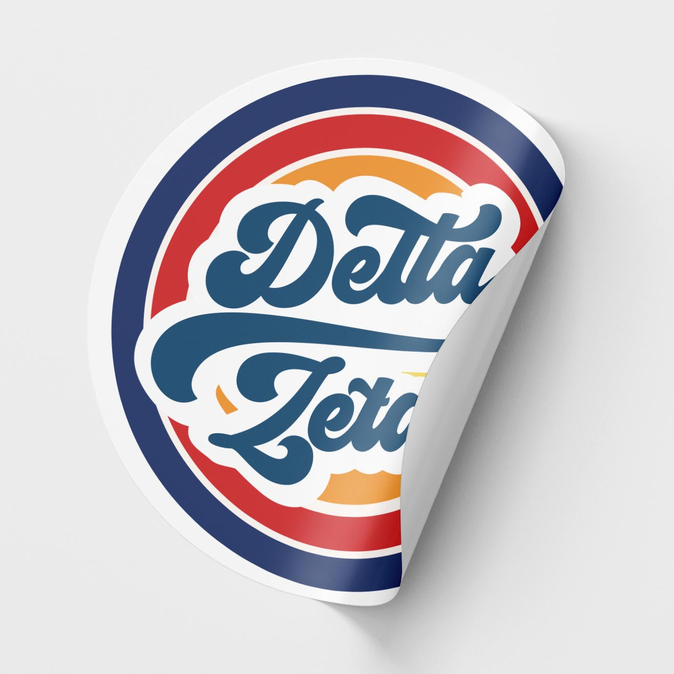 Delta Zeta <br> Retro Sticker Sheet