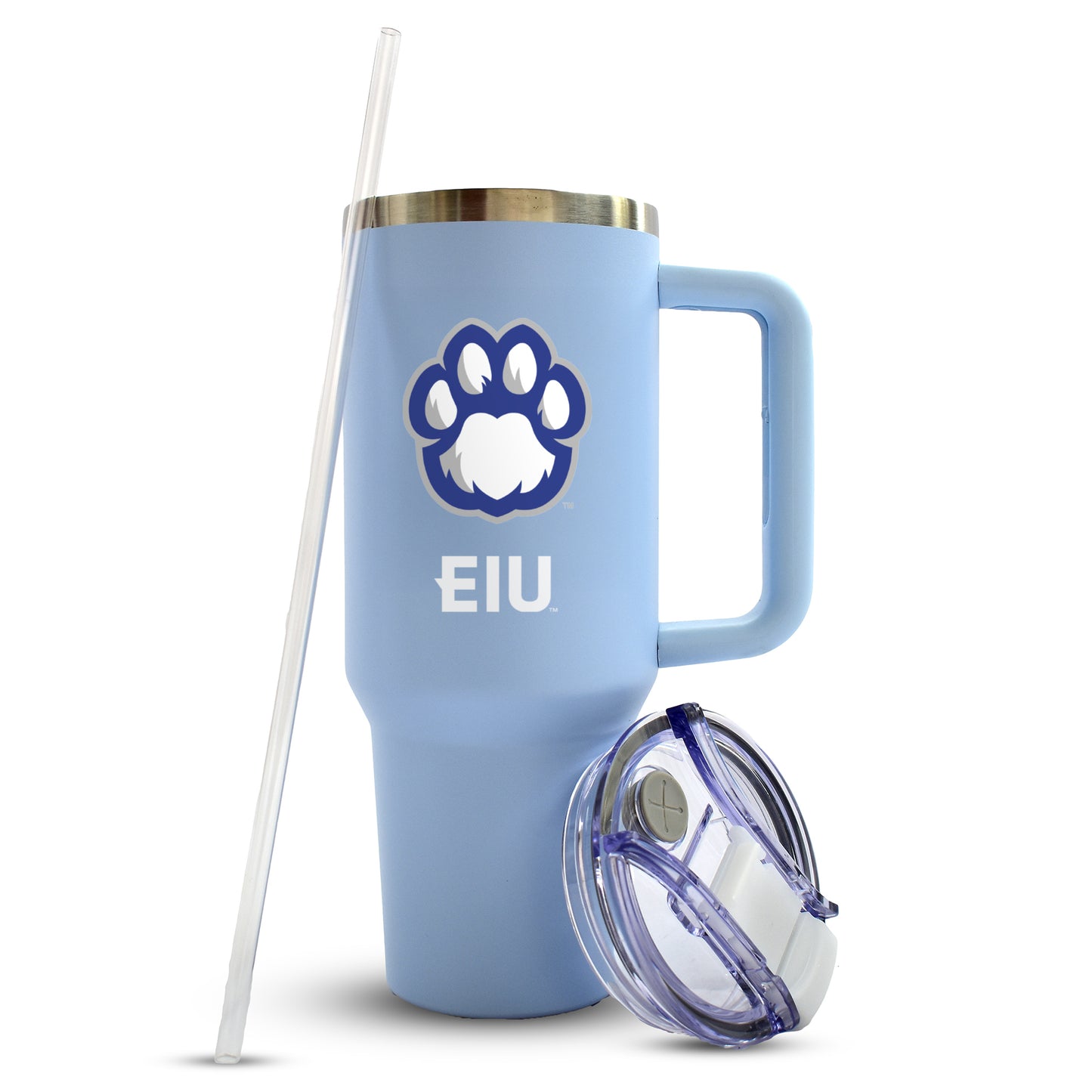 Eastern Illinois University 40oz Stainless Steel Tumbler with Handle