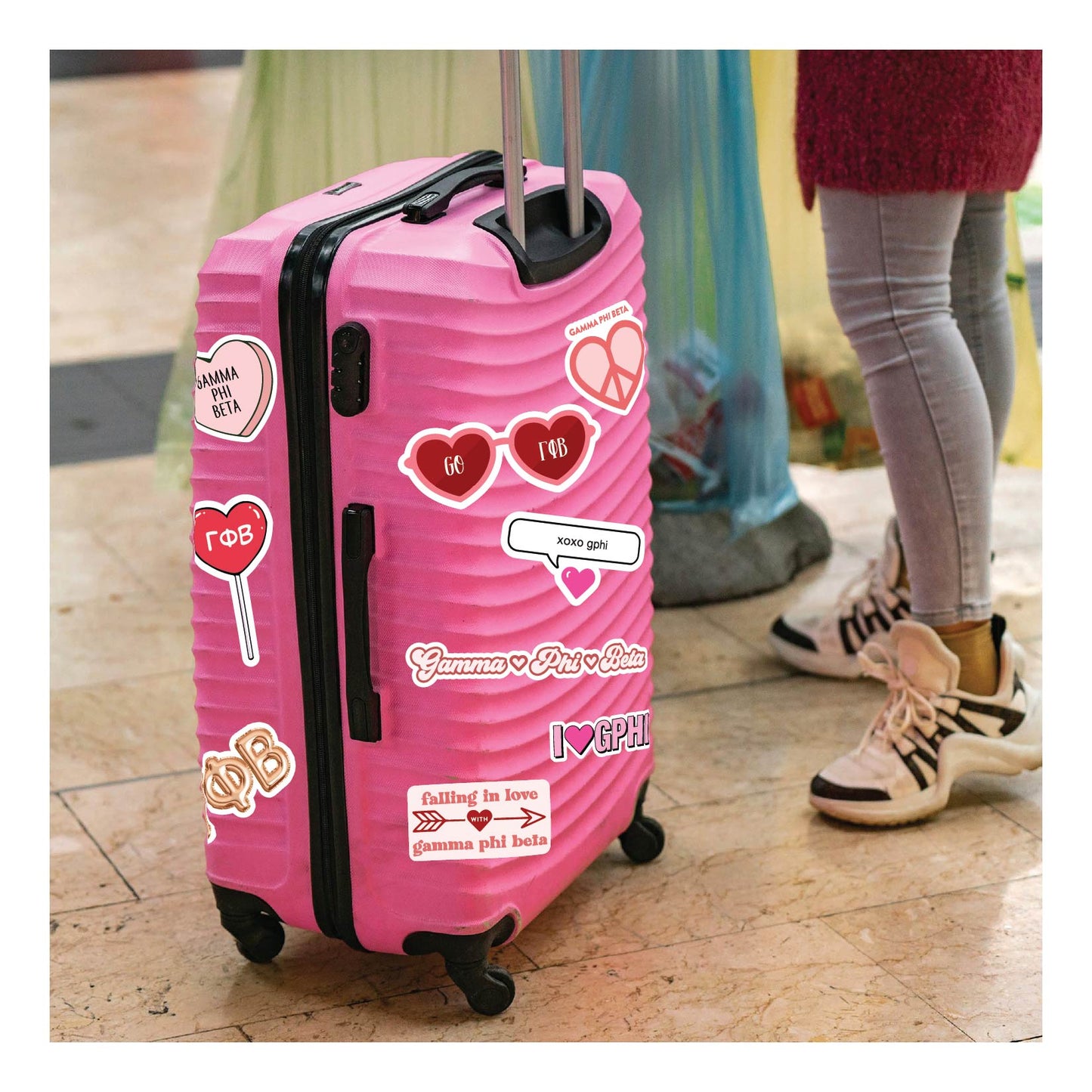 Gamma Phi Beta- Sticker Sheet- Love Theme