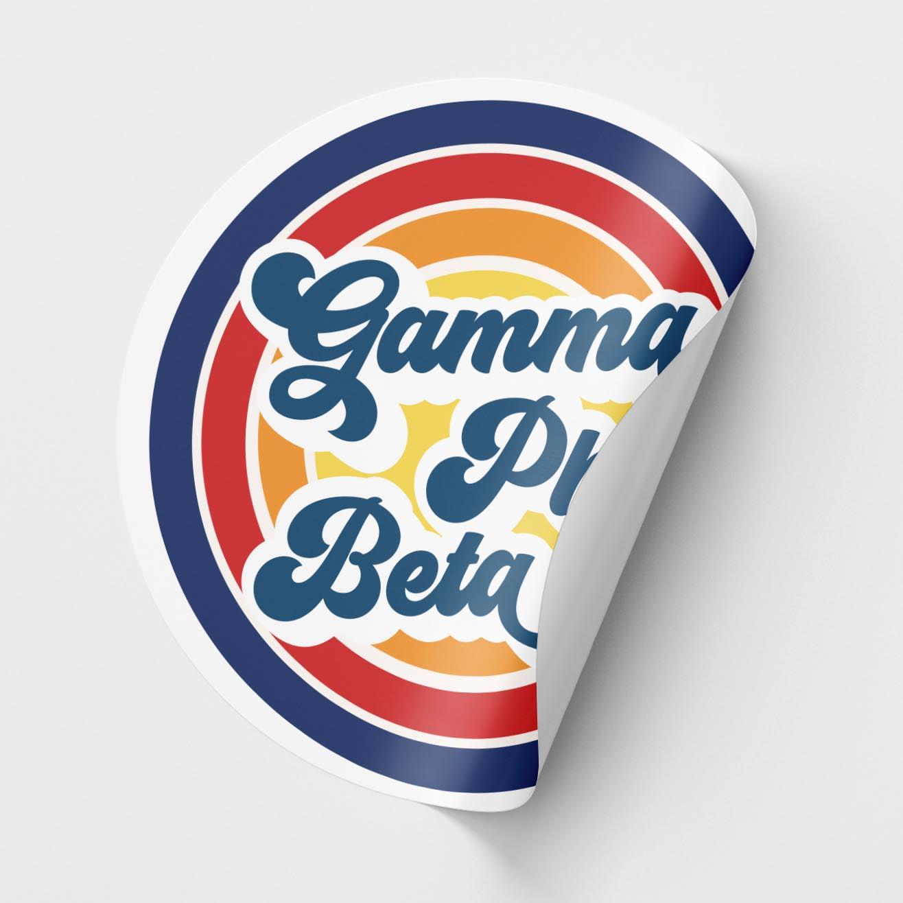 Gamma Phi Beta <br> Retro Sticker Sheet