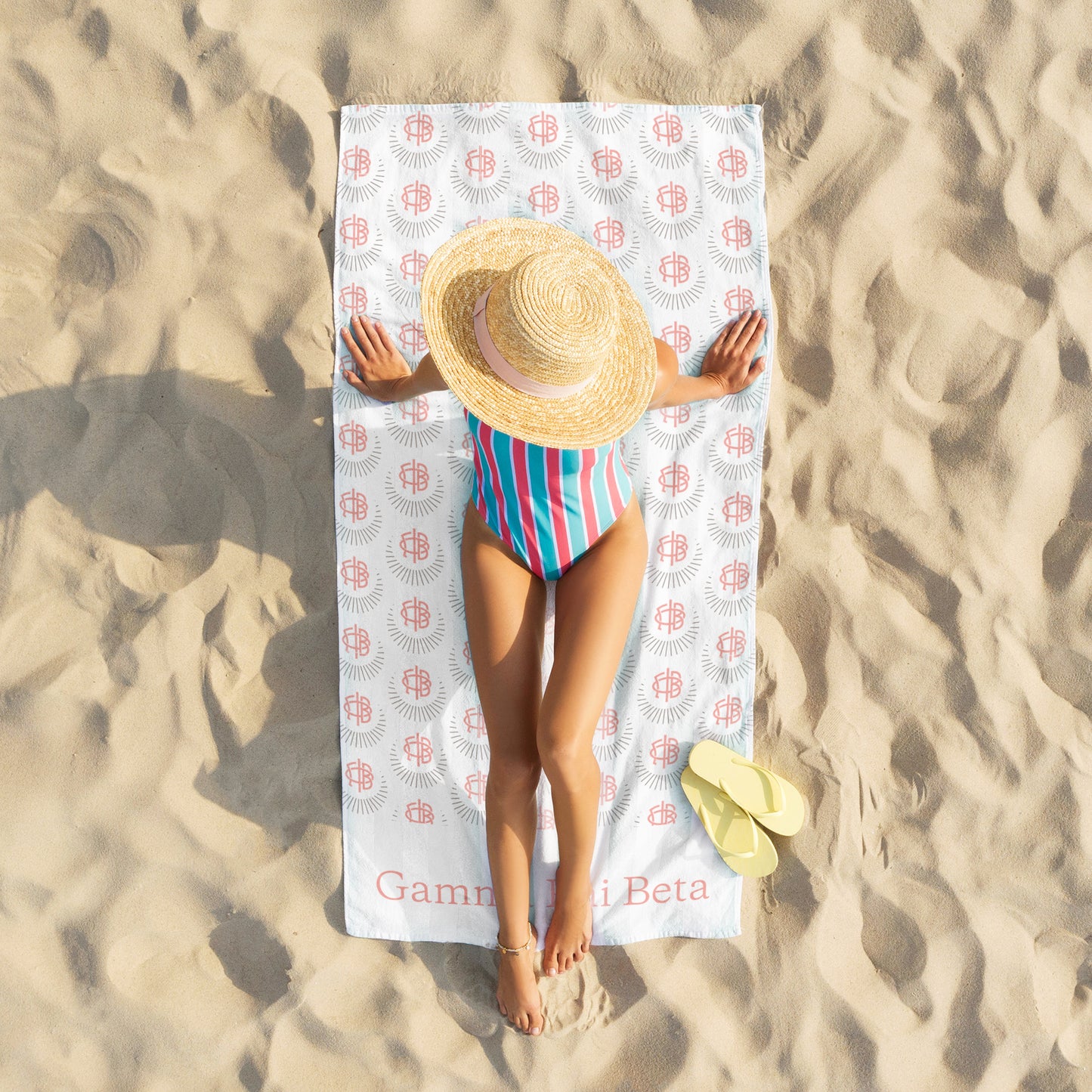 Gamma Phi Beta Beach Towel- Lightweight Brand Design