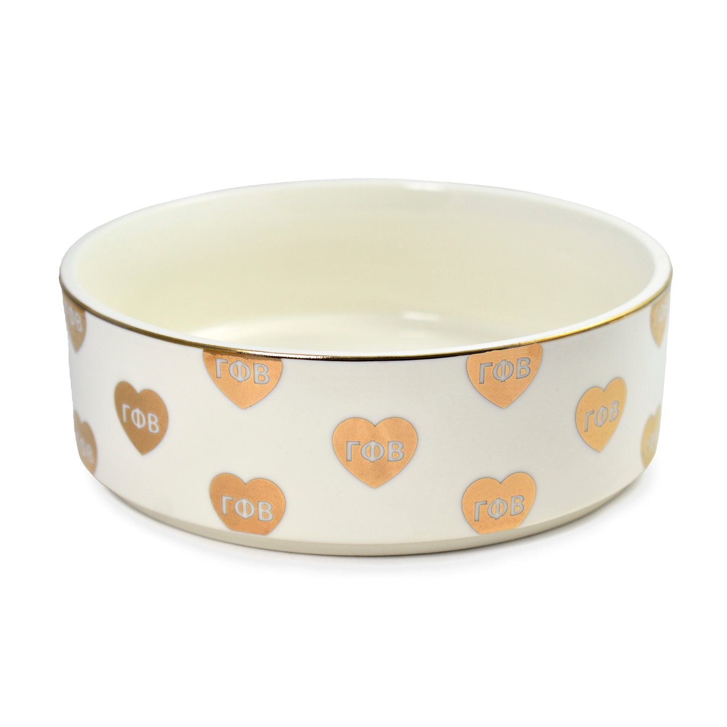 Gamma Phi Beta Pet Bowl- 6" Ceramic Bowl For Dogs and Cats